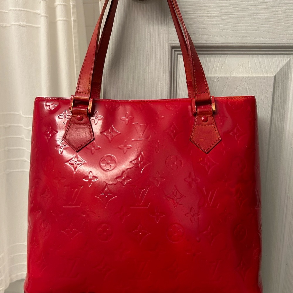 Louis Vuitton Glossy Cherry Red Monogram Tote